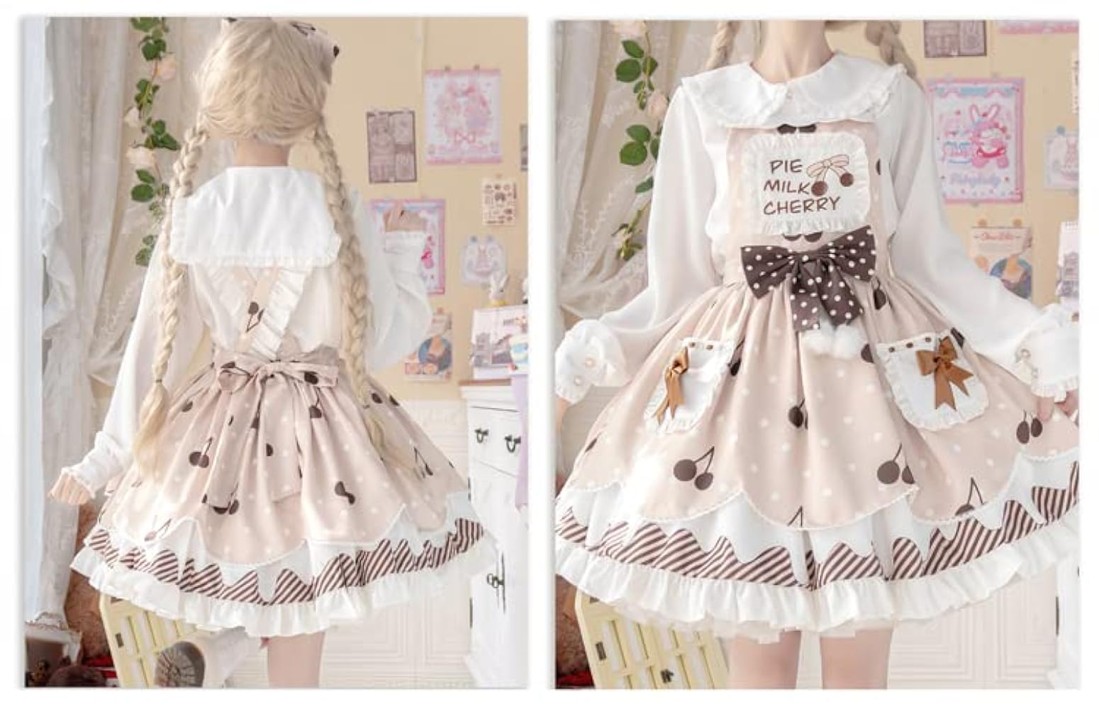 【シャーウー・ドリーム】ベリーミルフィーユロリィタワンピース チェリー 甘ロリ シャーウー・ドリーム】ベリーミルフィーユロリィタワンピース